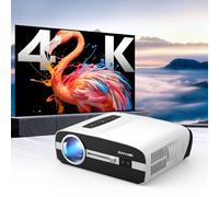Auto Focus 4K Projector for Daytime Viewing, 1500 ANSI High Brightness Home Theater Projector with Android TV 2+32G NFC WiFi Bluetooth, DSP Sound Ultra HD 300 Inch Display for Outdoor Night Use