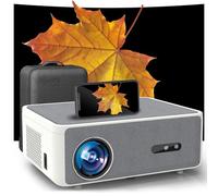 [Auto Focus & 4K Support] Smart Outdoor Projector with WiFi 6 & Bluetooth 5.2, DIPIKPRJ 1300ANSI Movie 4K Projector, 50% Zoom & Auto Keystone, Dustproof, Projector