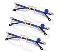 Auto Focus Computer Blue Blocker Glasses for Men Women - 3Pcs Dynamic Vision Technology HD Lenses for Eye Strain Relief