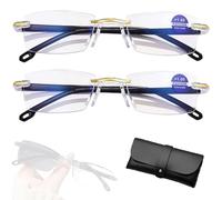 Auto Focus Glasses Self Adjusting Blue light Optics Intelligent Dual Focu Glass Smart Zoom Glasses Photochromic for Women Men (2pcs)