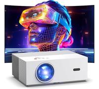 [Auto Focus & Keystone] 4K Projector with WiFi6 and Bluetooth5.3, 800ANSI Native 1080P Outdoor Movie Projector, 50-100% Zoom, JOWLURK Smart Projector Compatible with HDMI/USB/iOS/Android/Windows