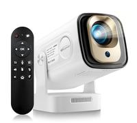 Auto Focus Portable Projector, MINI Projector with Wifi and Bluetooth Native 1080P Support for 4K Resolution with BT5.4 WIFI6 300 ANSI Android 11,Auto Keystone Correction,Video Projector