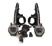 Auto Fog Lamp Compatible With Toyota For Yaris For Vitz For US For Type 2018 2019 2020 Fog Light With Wires Switch Harness Kit Angel Eyes Fog Lamp Cover Chrome