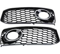 auto fog light grille For A5 2008-2012 2pcs Car Fog Light Grille Lamp Cover Honeycomb Hex Front