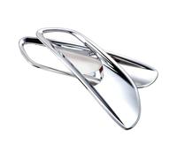 Auto Fog Light Trim Panel, MKVAXR ABS Car Daytime Running Light Lamp Decoration Cover Trim, for Jeep, for Renegade 2015 Exterior Accessories Sticker(Chrome)