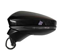 Auto Fold Rearview Mirror Assembly For A6 For Quattro S6 2019-2022 Heated Glass Turn Signal Lights Car Side Assy Exterior Mirror Electric(Black,L 8 Wire)