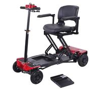 Auto Folding Mobility Scooter with Remote Control and Removable Lithium Battery, Boot Scooter, Travel Scooter, Pavement Legal