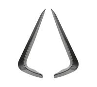 Auto For B&MW 3 Series E90 E91 LCI M&Sport 2009-2012 Front Bumper Spoiler Fog Lamp Grill Cover Air Knife Splitter Body Kit Accessories(Carbon look)