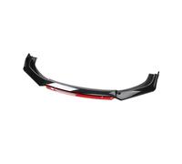 Auto Fronts Lip Car Universal Front Shovel Gloss Bumper Lip Body Kit Under Lips Diffuser Spoiler Accessories Auto Parts Car Front Spoilers(Red)