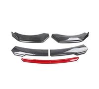 Auto Fronts Spoilers Universal Most Car Sharp Tongue Front Bumper Lip Chin Spoiler Splitter Diffuser Body Kit Trim Air Dam Protector Car Front Bumper Lip(B-Carbon Black)