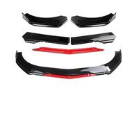 Auto Fronts Spoilers Universal Most Car Sharp Tongue Front Bumper Lip Chin Spoiler Splitter Diffuser Body Kit Trim Air Dam Protector Car Front Bumper Lip(A-Black)