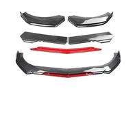 Auto Fronts Spoilers Universal Most Car Sharp Tongue Front Bumper Lip Chin Spoiler Splitter Diffuser Body Kit Trim Air Dam Protector Car Front Bumper Lip(A-Carbon Black)