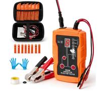 Auto Fuel Injector Tester with 8 Size Nozzles & 8 Pulse Modes, 5V/12V Output Power Fuel Injector Pressure Tester and Cleaner Kit with Simultaneous Dual Testing for Automotive Repair DIY Mechanics