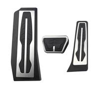 Auto Gas Pedal For BMW G30 G31 5 For Series 2017-2023 Stainless Steel Footrest Brake Gas Accelerator Pedal Cover Accessories For LHD Car Pedals Foot Accelerator Rest Pedal(3Pcs AT with rest)