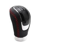 Auto Gear Shift Knob 5 Speed Red Stitch Gear Shift Knob Universal Car Gear Stick Shift Knob Lever Manual Transmission M8 M10 M11 M12