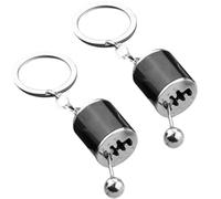 Auto Gear Stick Keyring, 2Pcs Shifter Gear Keychain, Creative Car Shifter Shaped Keyring, Man Keychain Gift Car Accessories Pendant (2Pcs)