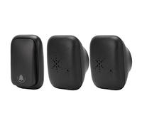 Auto-generated Doorbell, Wireless Doorbell, Black, 4 Levels, 38 Rings, 150m Range, Rainproof, Waterproof with 2 Receivers for Factory UK Plug