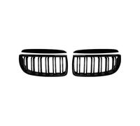 Auto Grilles For BMW 3 For Series E90 E91 325i 328i 335i 2005-2008 LED Light Front Kidney Grille Car Bumper Racing Grill Radiator Grille(Double Line Nolight)
