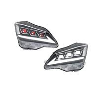 Auto Headlight Assembly Compatible With For Crown 12th Gen 2003-2009 DRL Animation Front Lamps Assembly With Red Demon Eyes Headlights Assembly