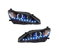 Auto Headlight Assembly Compatible With For Mark X For Reiz 2010 2011 2012 2013 Front Headlights DRL Turn Signal High Beam Projector Lens Driving Light(Blue)