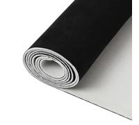 Auto Headliner Fabric,Suede Headliner Fabric with 4mm Foam Backing,Interior Replacement Material for Car/Truck/SUV/RV Roof,Automotive/Home Repair Micro-Suede DIY Headliner Material (Black, 250cm)