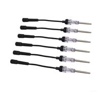 Auto Ignition System Tester 6Pcs Plastic Metal Set | Check coil conditions, observe spark color, judge system status, plastic and metal build, garage essential