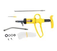 Auto Injector Syringe, 5ml Adjustable Drench Gun with Metal Head & Comfort Handle, Easy to Operate Feeding Syringe with Clear Scale for Cattle, Goat, Pig, Cow Drench Gun for Goats