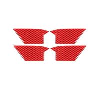 Auto Inner Door Handle Bowl Cover Decoration Stickers Interior Accessories for VW for Golf 8 MK8 2020-2021 Durable(Rosso)