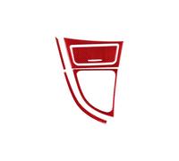 Auto Inner Parts For BMW 1 Series For Cope For Convertible E82 E88 2008-2013 Car Gear Control Panel Trim Cover Stickers(Red)