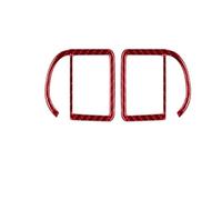 Auto Inner Parts For Cayenne 2003 2004 2005 2006-2010 Carbon Fiber/PVC Soft Side Air Conditioning Vent Sticker(B)