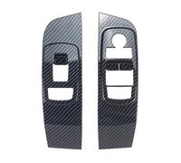 Auto Inner Parts For Dodge For Challenger 2015-2020 2pcs Window Lift Trim Switch Button Panel Interior Accessories(Carbon Fiber appearance)
