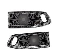 Auto Inner Parts For Everest 2023 Stainless Steel Speaker Cover ABS Interior Door Handles Outer Frame Trim(Back 2 black)