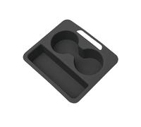 Auto Inner Parts For Haval H9 2024-2025 Car Central Control Push-pull Box Silicone Pad Protective Pad(Black)