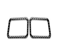 Auto Inner Parts For Subaru For Forester 13-18 Instrument Upper Air Vent Carbon Fiber Decorative Sticker 2pcs