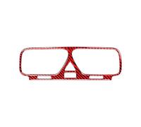 Auto Inner Parts For VW For Scirocco R 2009-2016 Accessories Carbon Fiber Internal Cover Stickers Central Air Vent Decoration(Red)