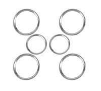 Auto Interior Compatible with Land for Rover for Discovery Sport 2015 2016 Door Speaker Ring Trim Sticker Car Interior Decorative(6pcs)