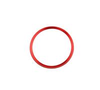 Auto Interior For A1 A3 A4 A5 A6 A7 Q3 Q5 S3 S5 S7 TT Trim Car Steering Wheel Cover Ring Sticker Auto Accessories 3D Aluminium(Red)