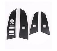 Auto Interior For BMW 5 Series E60 2004 2005 2006 LHD ABS Window Lift Button Switch Panel Cover Frame Trim Interior Car Accessory Car Accessory(Matte Black)