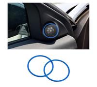 Auto Interior for Land for Rover for Range for Evoque Convertible for Ember for Edition 2013-2017 Car Door Audio Speaker Cover Trim Sticker Interior Accessories Car Interior Trim(Blue)