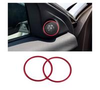 Auto Interior for Land for Rover for Range for Evoque Convertible for Ember for Edition 2013-2017 Car Door Audio Speaker Cover Trim Sticker Interior Accessories Car Interior Trim(Red)
