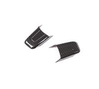 Auto Interior for Range for Rover for Vogue 2013-2022 for Discovery 5 2017-2022 Car Under Steering Wheel Decorative Cover Sticker(Carbon Fiber)