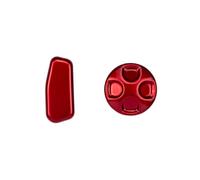 Auto Interior Parts Accessory For Dodge For Challenger 2015-2020 2pcs Red Or Carbon Fiber Color Seat Adjustment Button Cover Trim(Red)