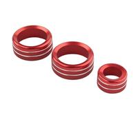 Auto Interior Styling Compatible With X1 X3 X4 X5 X6 2013 2014 2015 2016 2017 2018 Car CNC Audio Air Conditioning Switch Control Knobs Trim Accessories(Red)