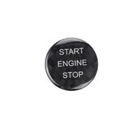 Auto Interior Trim Compatible with for 7 Series for G30 for G31 for G12 Engine Start Stop Button Sticker Modification Accessories(Black)
