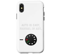 Auto is Easy, Manual is Art. For Professional Photographers Case for iPhone X/XS