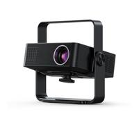 [Auto Keystone & Electric Focus] Yinker Mini Projector with Dual Band WiFi and Bluetooth, Smart Portable Projector with 360° Adjustable Stand, 4K Support for Home Cinema and Outdoor