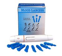 Auto Lancing Device fits All Universal sterile tip lancets (Auto Lancer + 50 lancets)