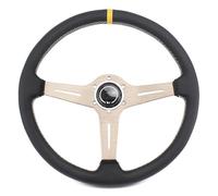 Auto Large-diameter Leather 15 Inch 380mm Universal Competitive Racing Steering Wheel(B)