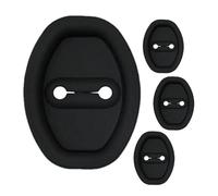 Auto Latch Mechanism Shield - Four Pack Self Adhesive Rustproof Guard, Flexible Rubberized Insulation Shell, Anti Collision Safety Caps | Truck SUV Sedan Camper Cabins Inside Outside Modifications