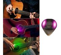 Auto LED Glowing Guitar Picks - Light up Guitar Pick, for Unmatched Musical Experience, 0.6mm (Purple)